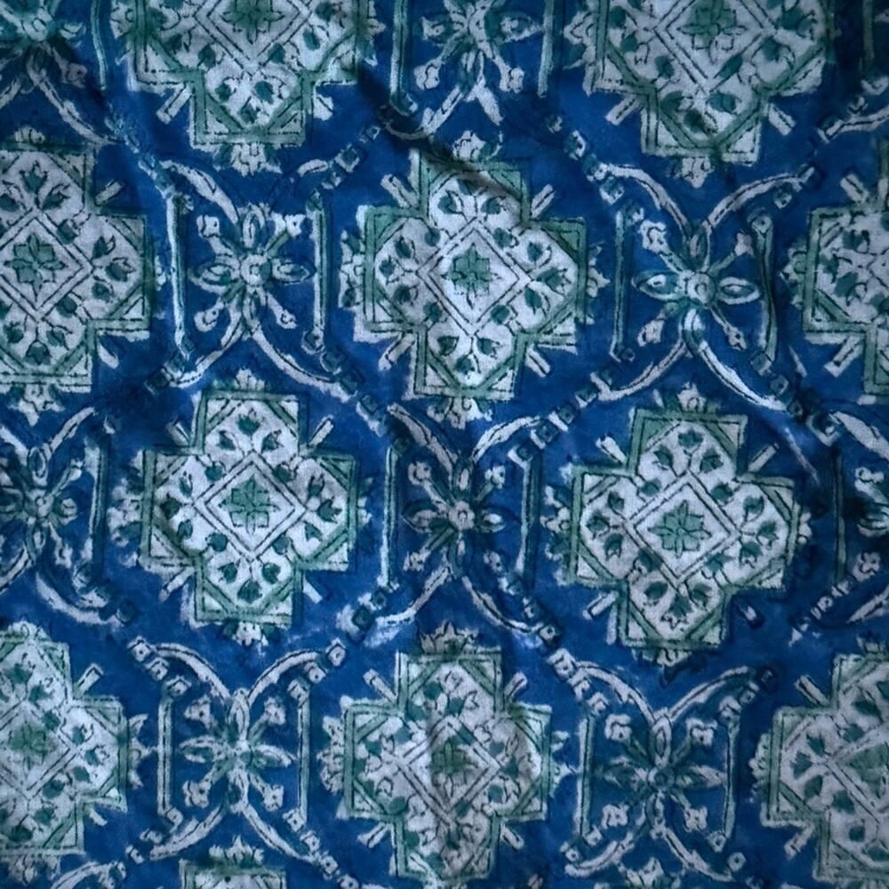 Marie Eiffel boho flowy cotton patterned tunic dress with sequin detail OS NWOT - Picture 5 of 13